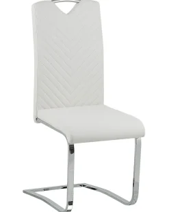 Set di 2 sedie da pranzo PICKNES Pelle sintetica Bianco sporco