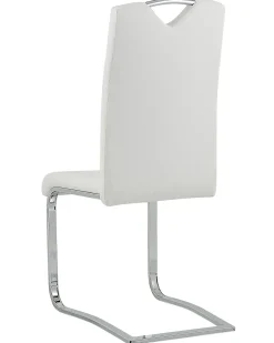 Set di 2 sedie da pranzo PICKNES Pelle sintetica Bianco sporco