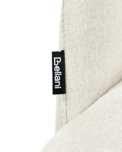 Set di 2 sedie da pranzo PENNY Tessuto Beige chiaro