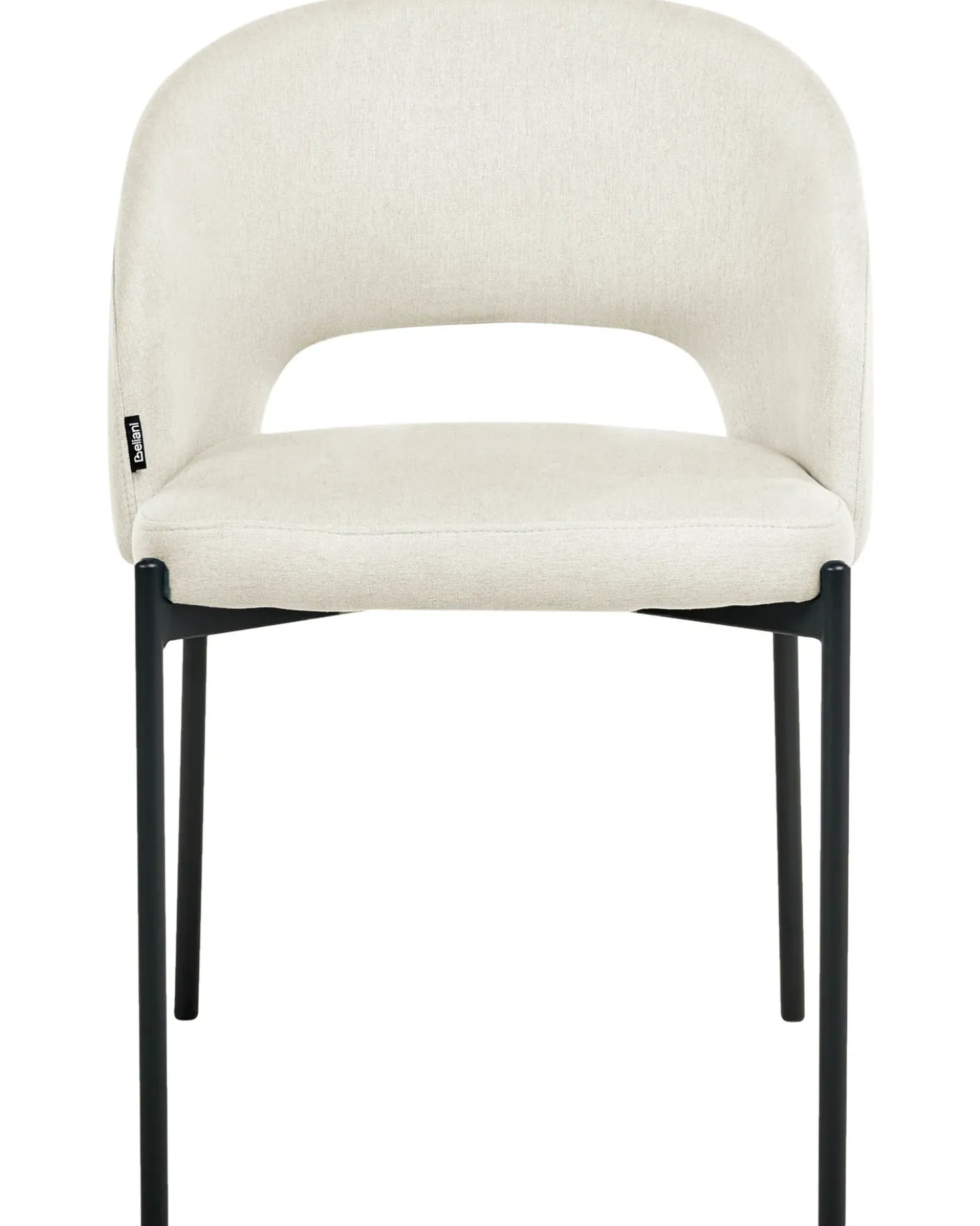 Set di 2 sedie da pranzo PENNY Tessuto Beige chiaro