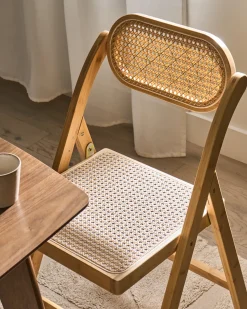 Set di 2 sedie da pranzo Pieghevole ORAISON Bambù Marrone chiaro