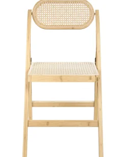 Set di 2 sedie da pranzo Pieghevole ORAISON Bambù Marrone chiaro