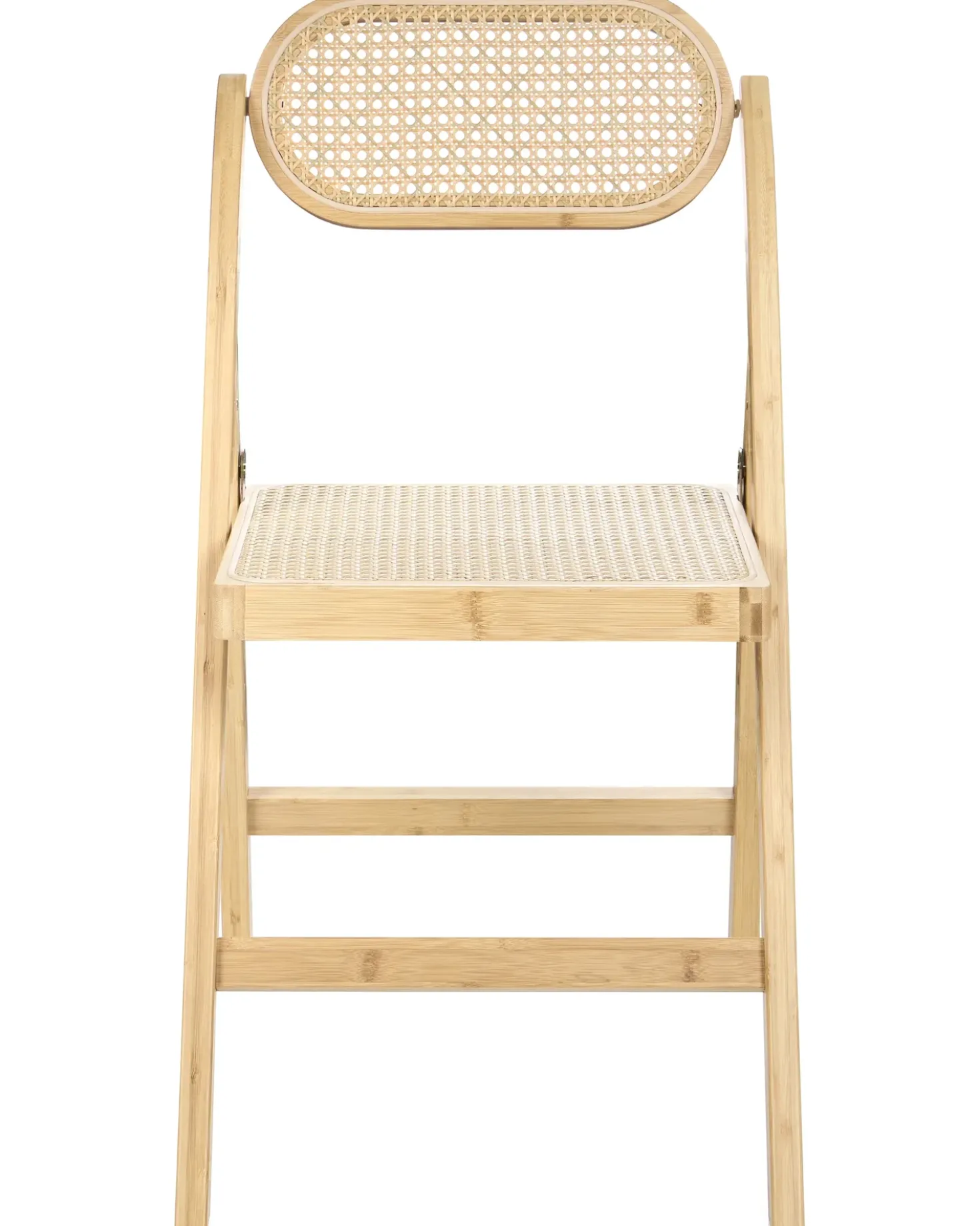 Set di 2 sedie da pranzo Pieghevole ORAISON Bambù Marrone chiaro