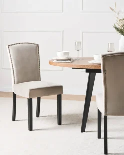 Set di 2 sedie da pranzo PISECO Velluto Grigio