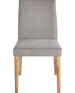 Set di 2 sedie da pranzo PHOLA Tessuto Grigio