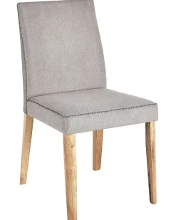 Set di 2 sedie da pranzo PHOLA Tessuto Grigio