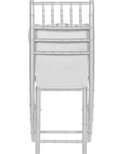 Set di 4 sedie da pranzo Pieghevole MACHIAS Legno di faggio Argento