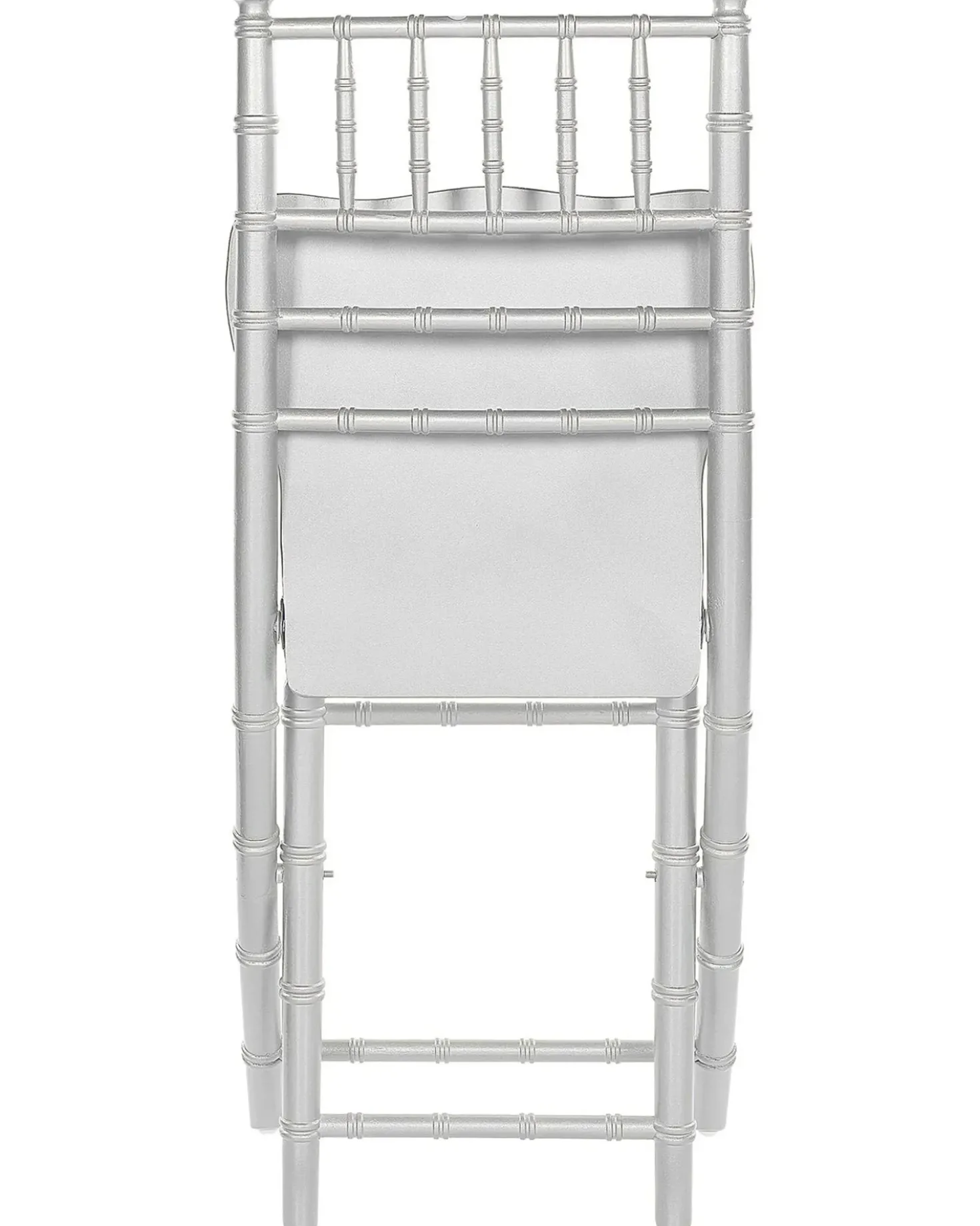 Set di 4 sedie da pranzo Pieghevole MACHIAS Legno di faggio Argento