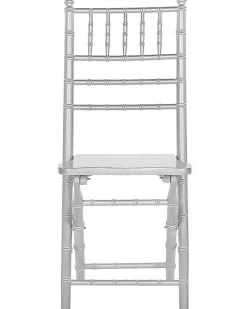 Set di 4 sedie da pranzo Pieghevole MACHIAS Legno di faggio Argento