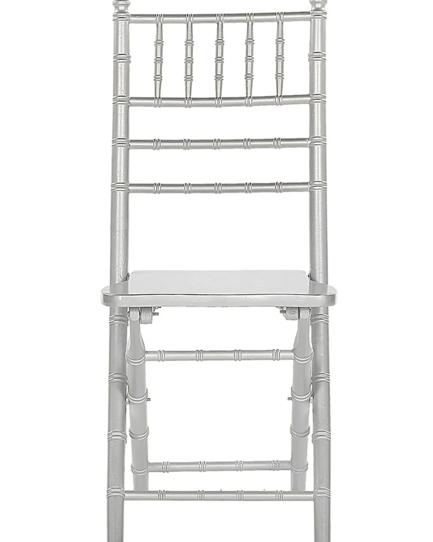 Set di 4 sedie da pranzo Pieghevole MACHIAS Legno di faggio Argento