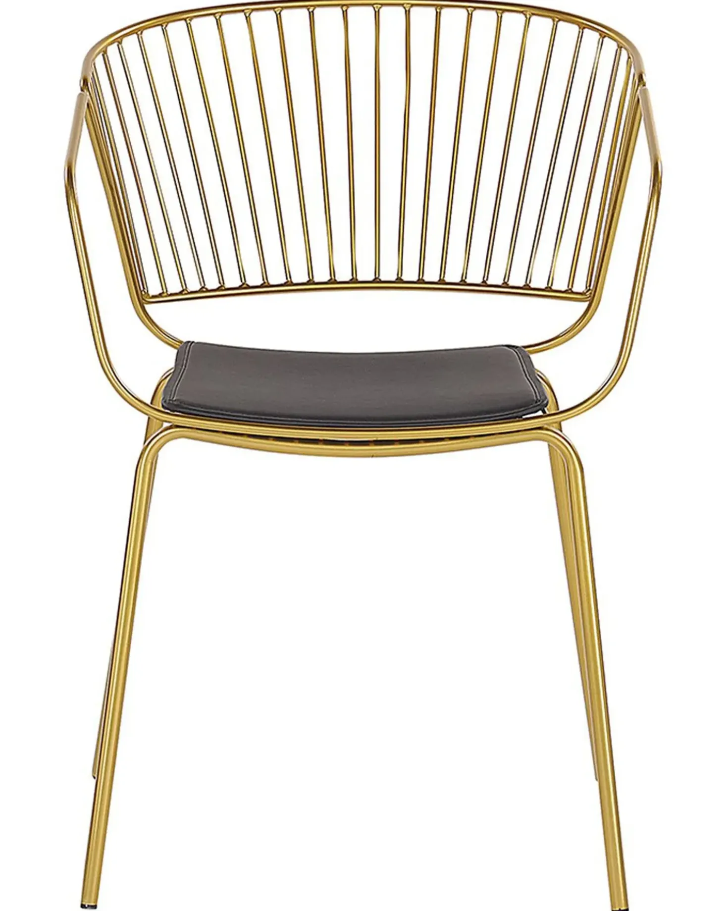 Set di 2 sedie da pranzo RIGBY Metallo Oro
