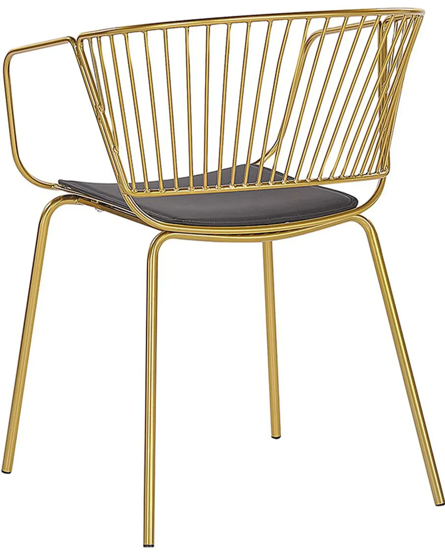 Set di 2 sedie da pranzo RIGBY Metallo Oro