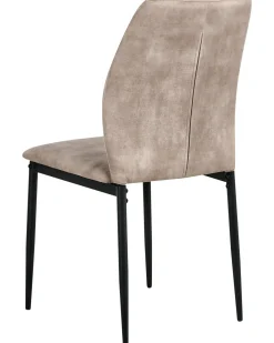 Set di 4 sedie da pranzo ROCHEPORT Tessuto Tortora