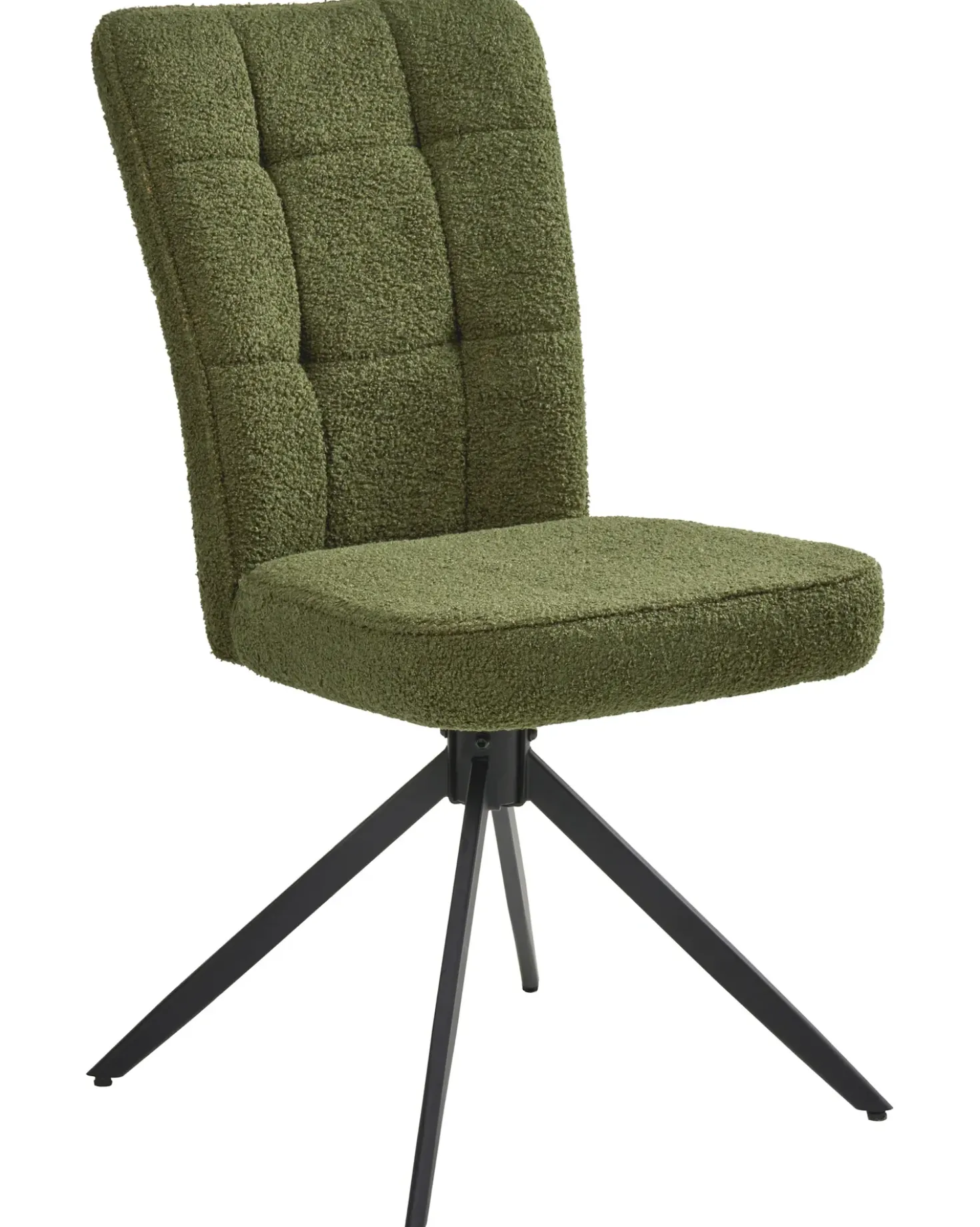 Set di 2 sedie da pranzo RYAN Bouclé Verde