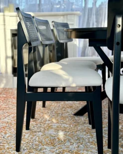Set di 2 sedie da pranzo RUBONIA Legno Nero