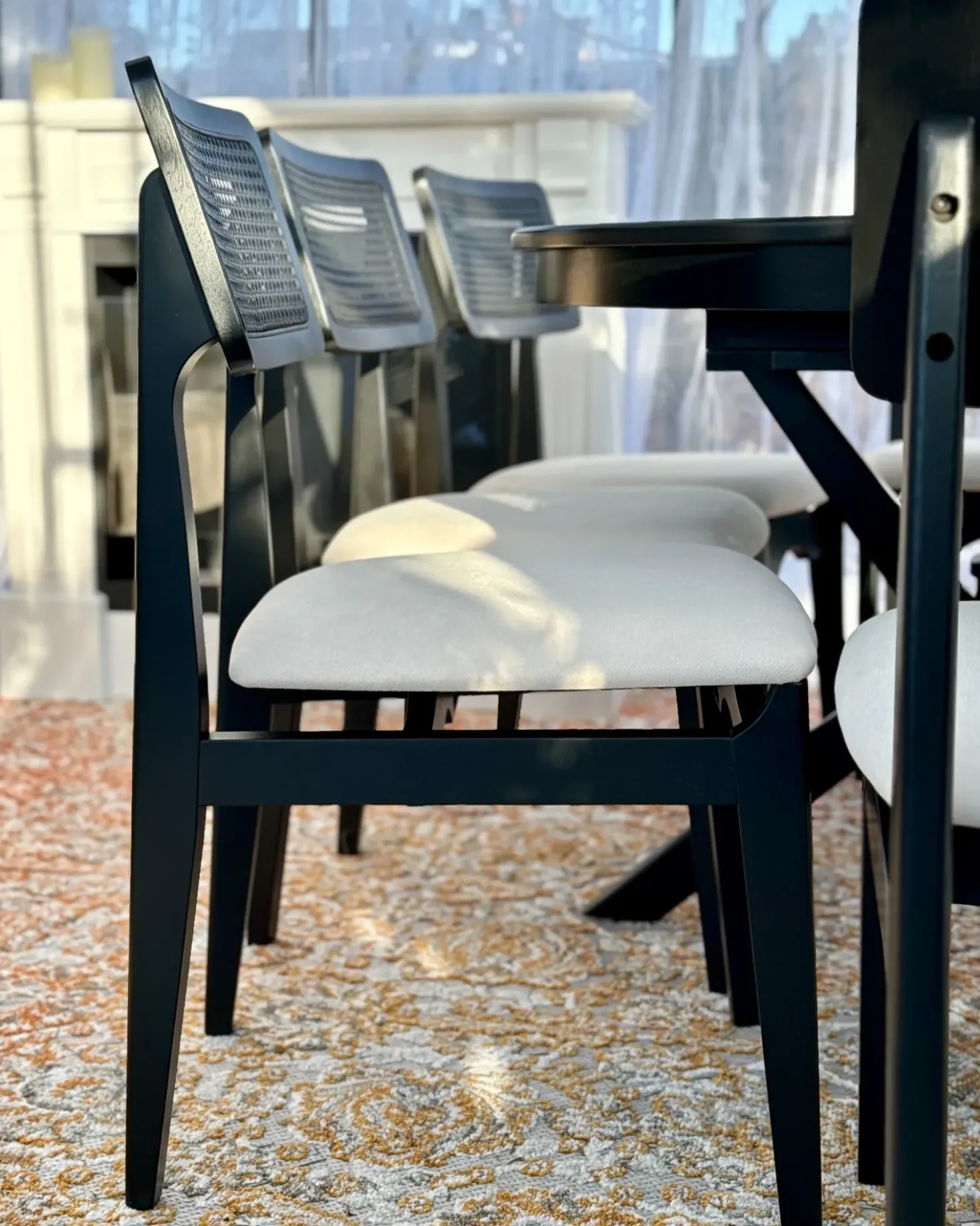 Set di 2 sedie da pranzo RUBONIA Legno Nero