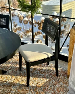 Set di 2 sedie da pranzo RUBONIA Legno Nero