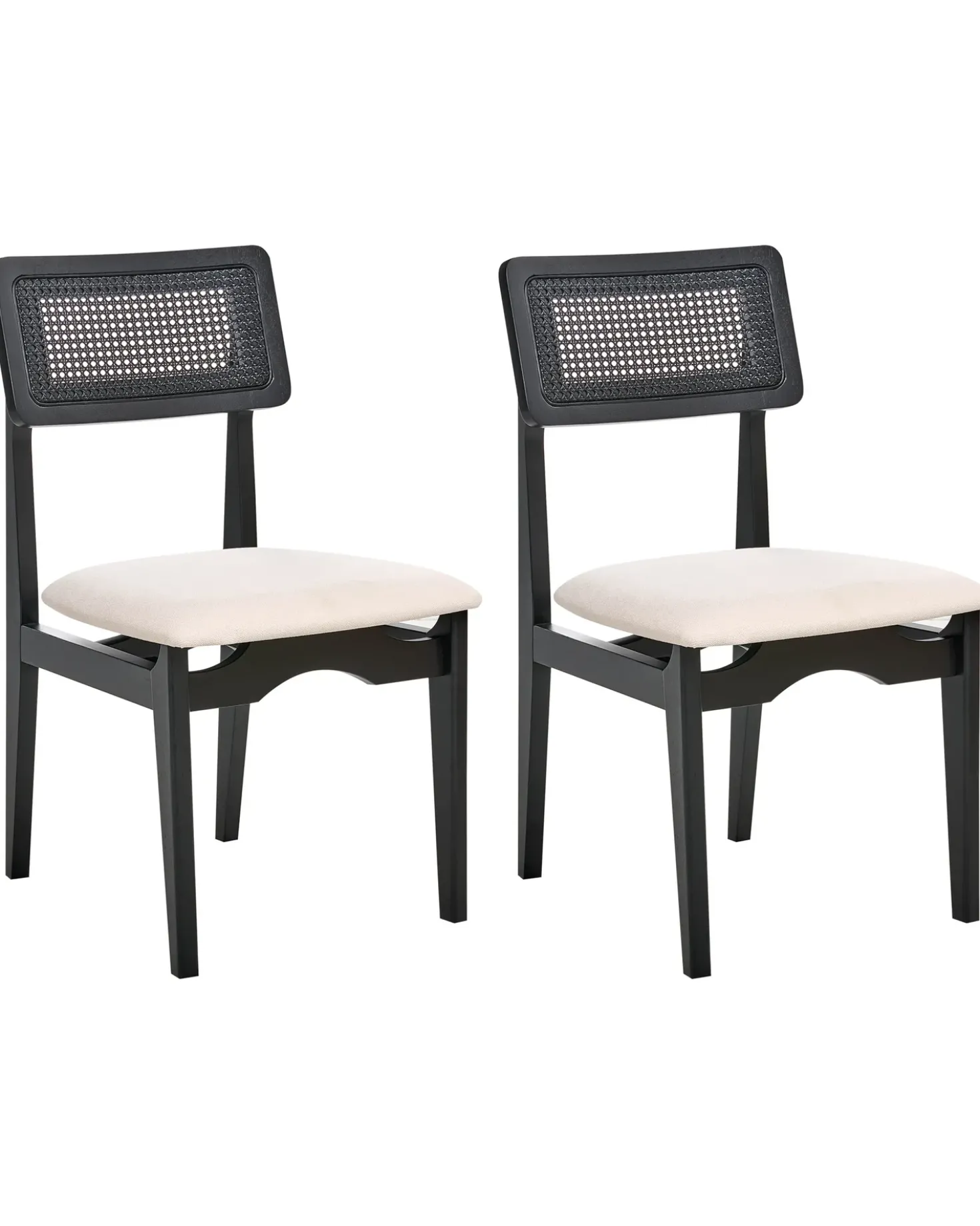Set di 2 sedie da pranzo RUBONIA Legno Nero
