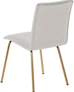 Set di 2 sedie da pranzo RUBIO Velluto Grigio