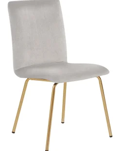 Set di 2 sedie da pranzo RUBIO Velluto Grigio