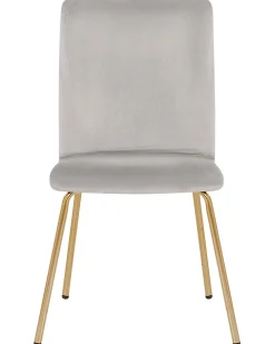 Set di 2 sedie da pranzo RUBIO Velluto Grigio