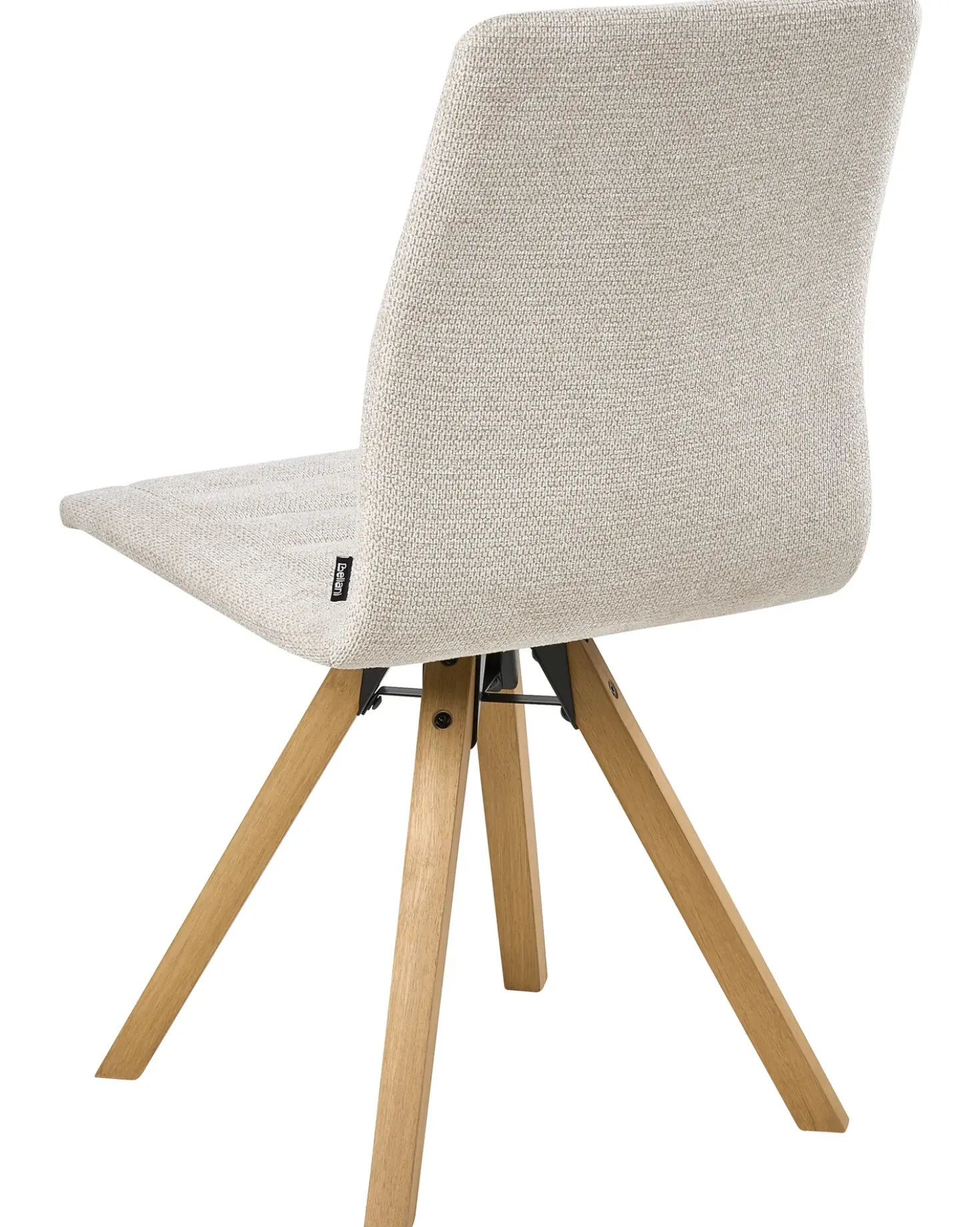 Set di 2 sedie da pranzo ROX Tessuto Beige chiaro