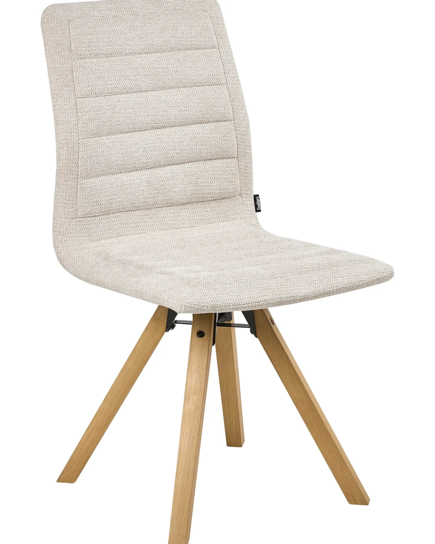 Set di 2 sedie da pranzo ROX Tessuto Beige chiaro