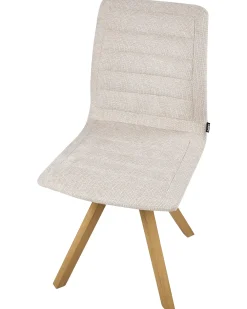 Set di 2 sedie da pranzo ROX Tessuto Beige chiaro