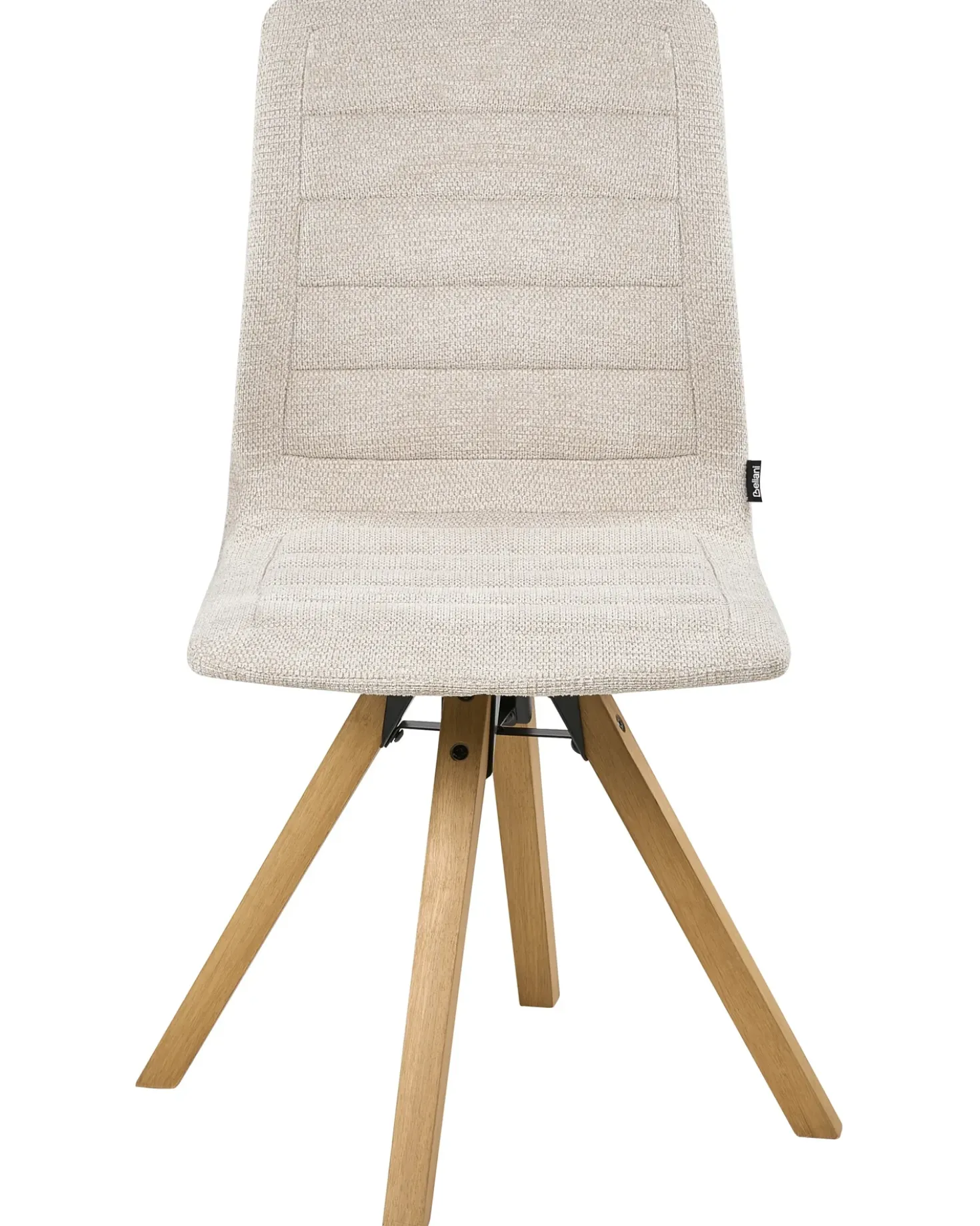 Set di 2 sedie da pranzo ROX Tessuto Beige chiaro