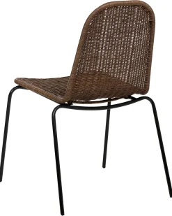 Set di 2 sedie da pranzo ROXTON Rattan Marrone scuro