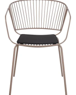 Set di 2 sedie da pranzo RIGBY Metallo Beige
