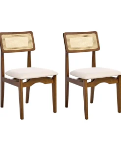 Set di 2 sedie da pranzo RUBONIA Legno Marrone scuro