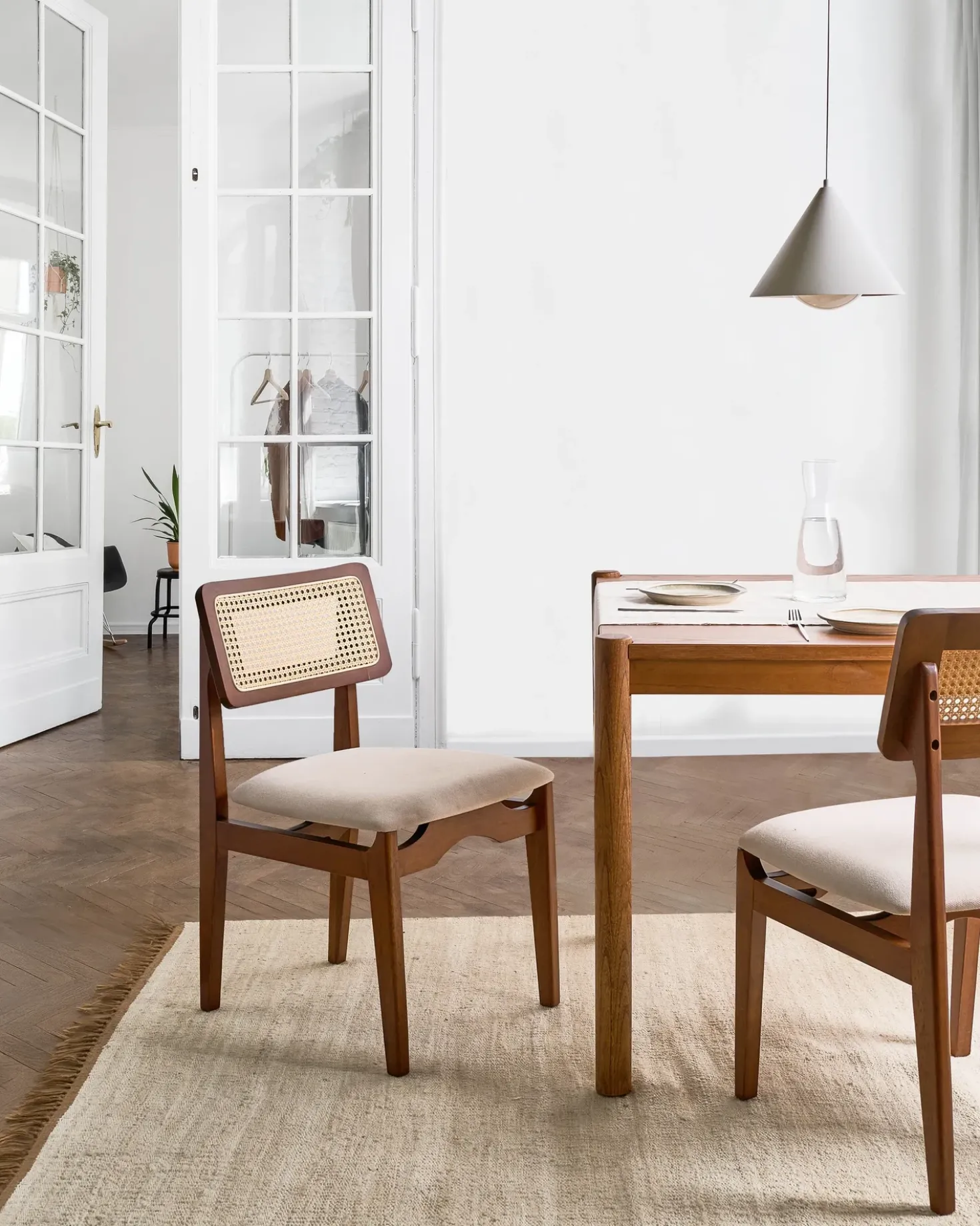 Set di 2 sedie da pranzo RUBONIA Legno Marrone scuro