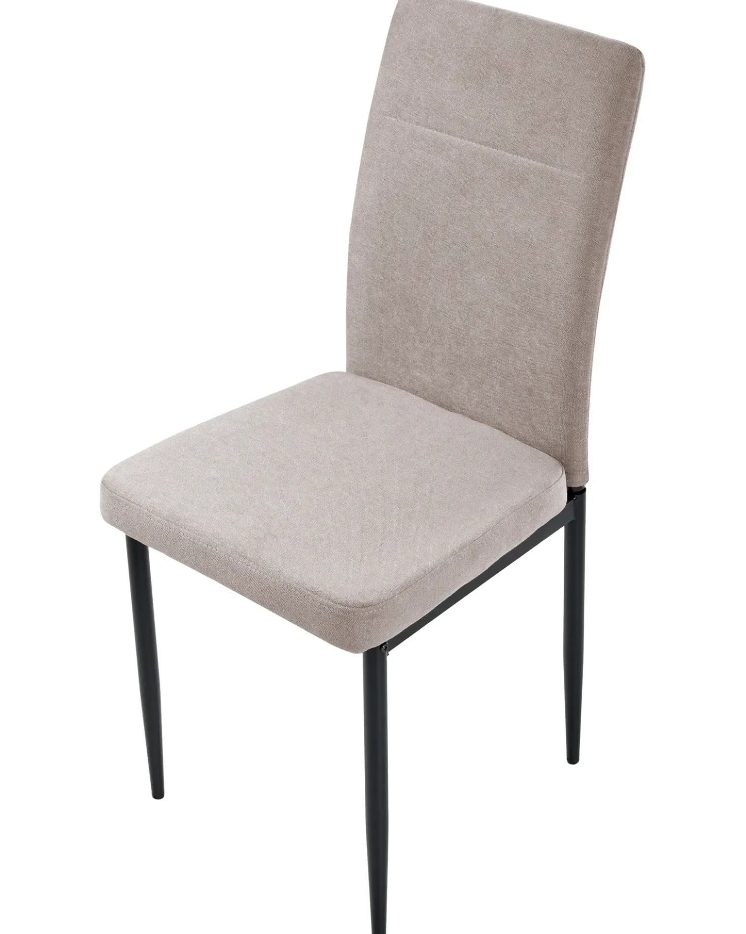 Set di 4 sedie da pranzo RINER Tessuto Tortora