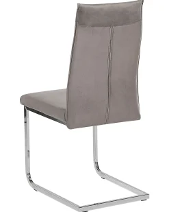 Set di 2 sedie da pranzo ROCKFORD Velluto Grigio