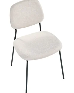 Set di 4 sedie da pranzo RILEY Tessuto Beige chiaro