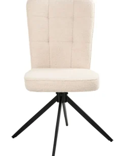 Set di 2 sedie da pranzo RYAN Bouclé Beige chiaro