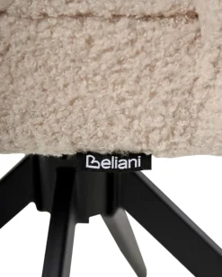 Set di 2 sedie da pranzo RYAN Bouclé Beige chiaro