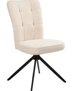 Set di 2 sedie da pranzo RYAN Bouclé Beige chiaro