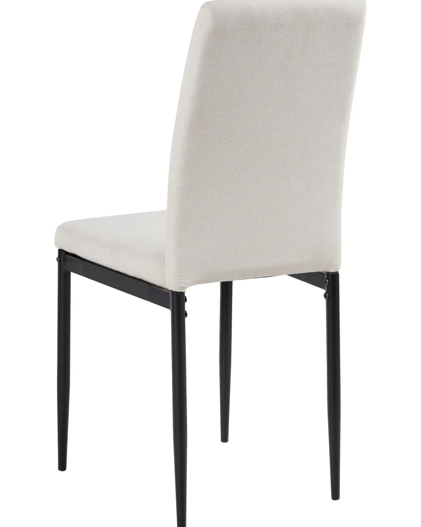 Set di 4 sedie da pranzo RINER Tessuto Beige chiaro