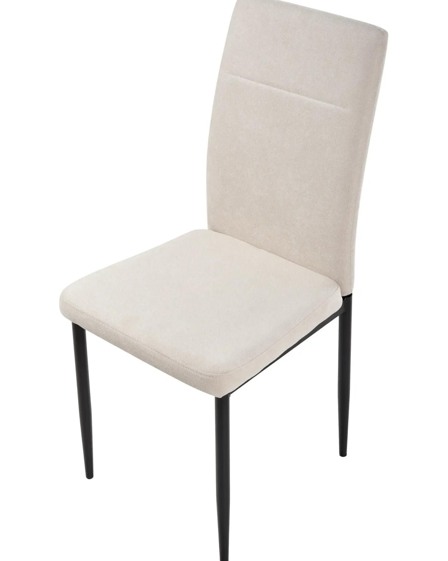 Set di 4 sedie da pranzo RINER Tessuto Beige chiaro