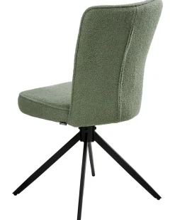Set di 2 sedie da pranzo RYAN Bouclé Verde chiaro