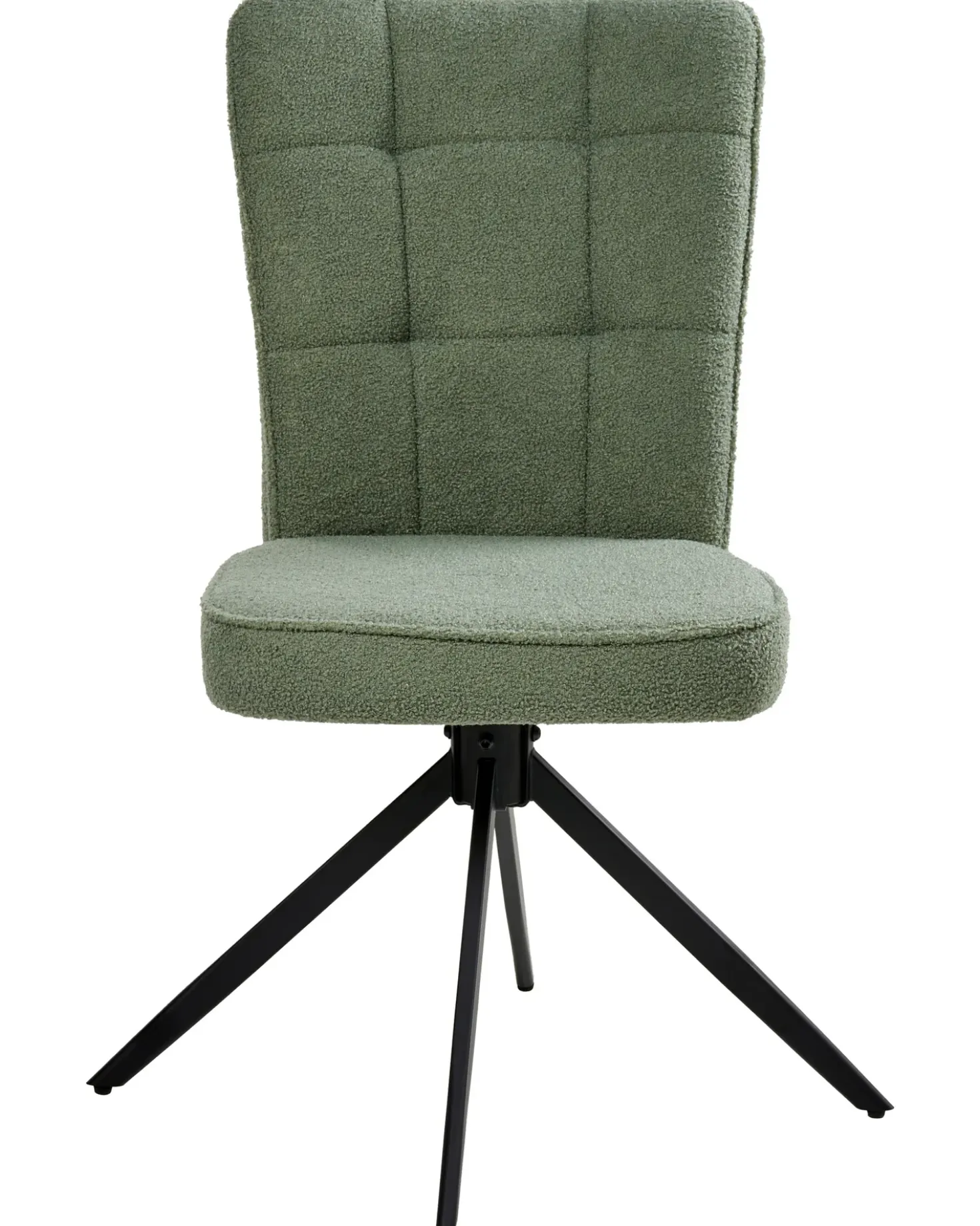Set di 2 sedie da pranzo RYAN Bouclé Verde chiaro