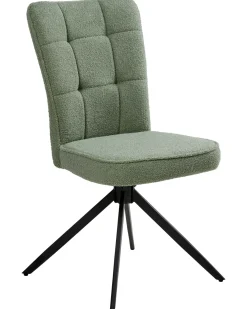 Set di 2 sedie da pranzo RYAN Bouclé Verde chiaro