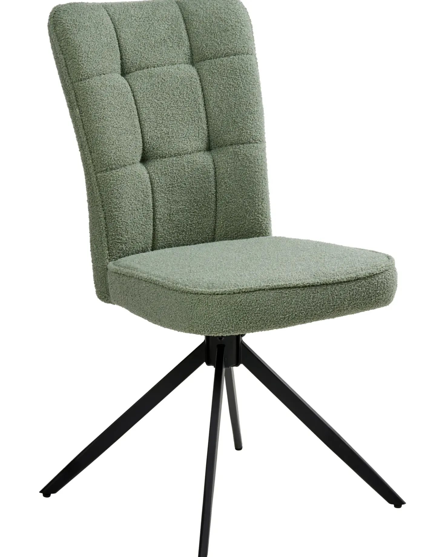 Set di 2 sedie da pranzo RYAN Bouclé Verde chiaro