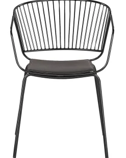 Set di 2 sedie da pranzo RIGBY Metallo Nero
