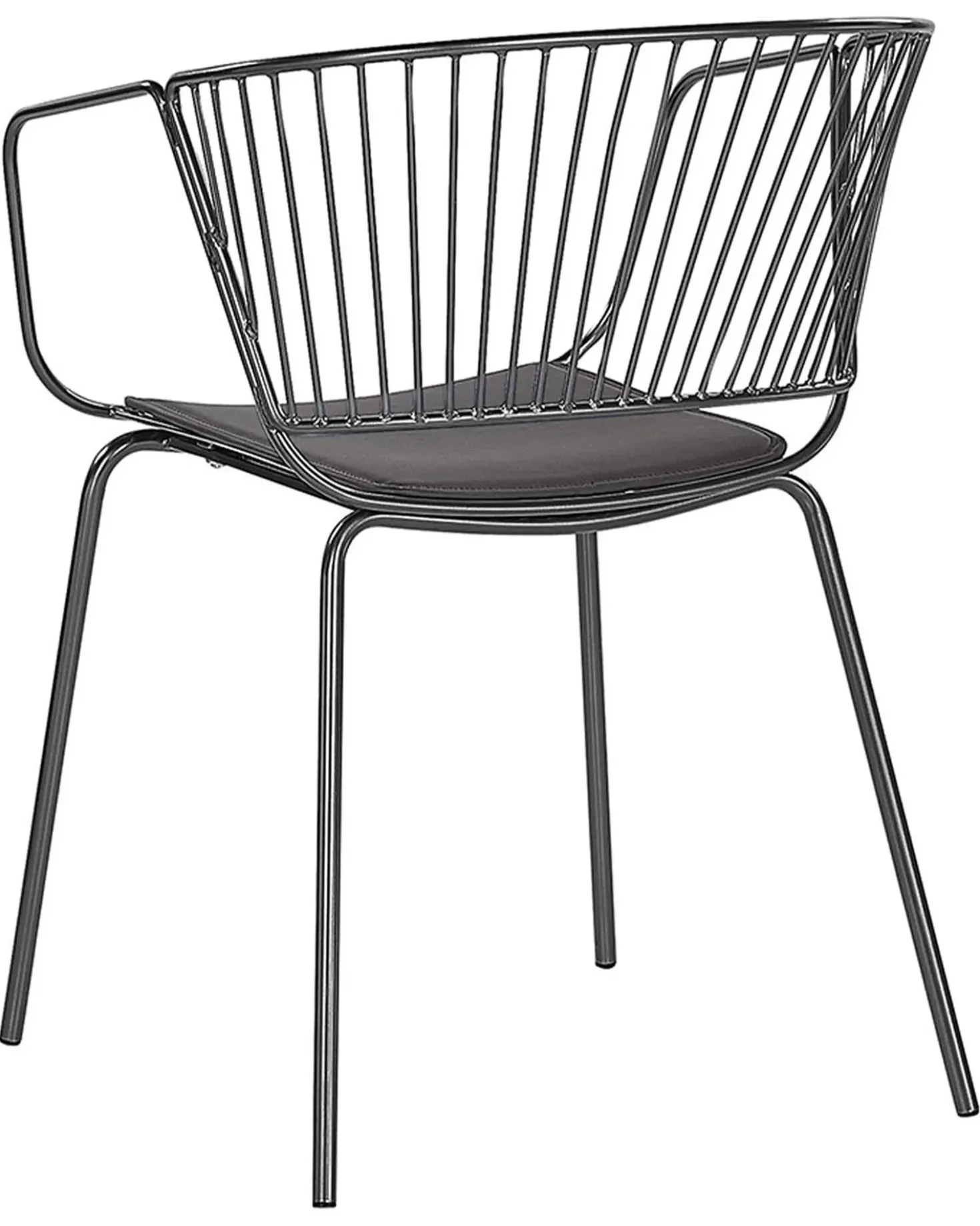 Set di 2 sedie da pranzo RIGBY Metallo Nero