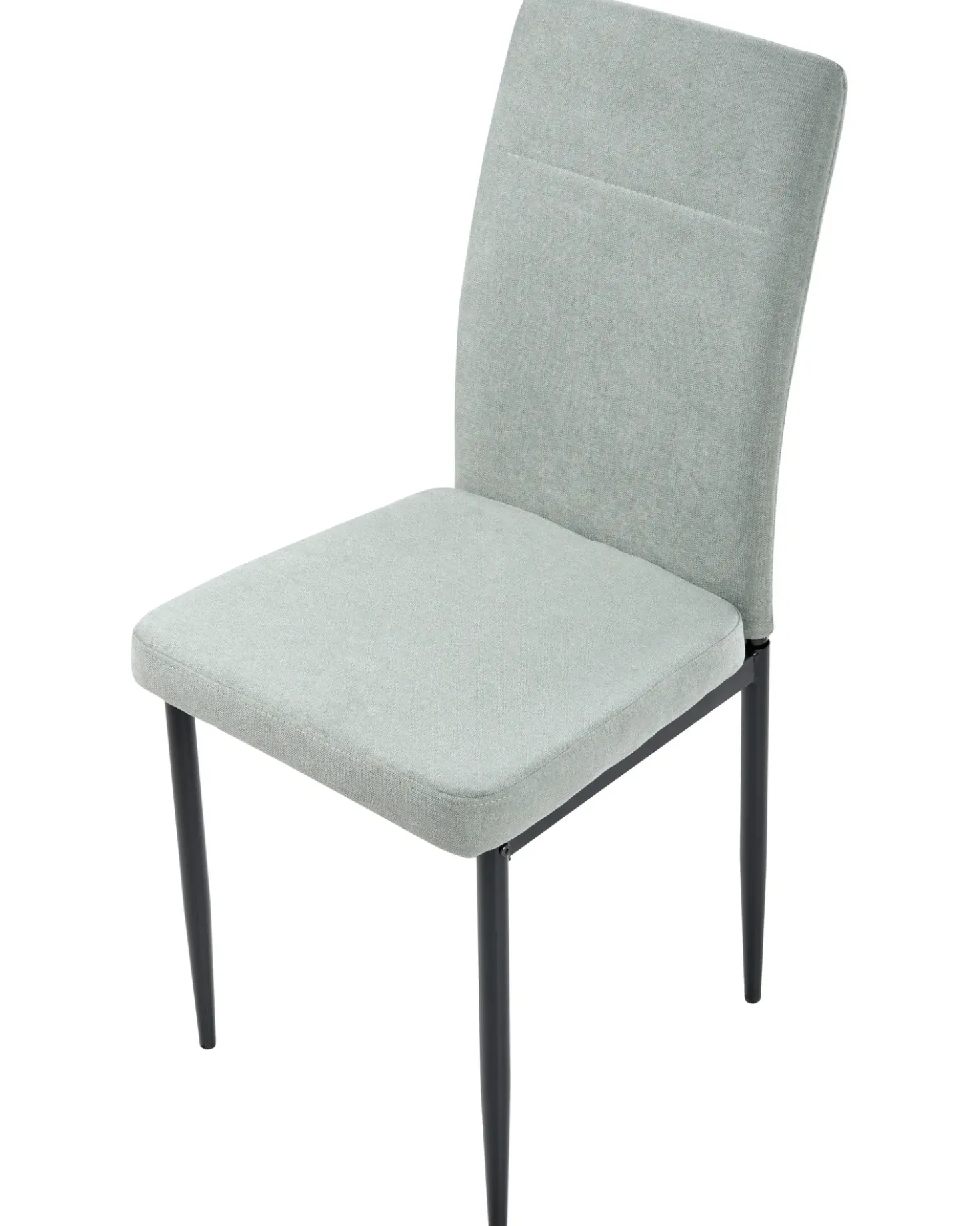 Set di 4 sedie da pranzo RINER Tessuto Verde chiaro