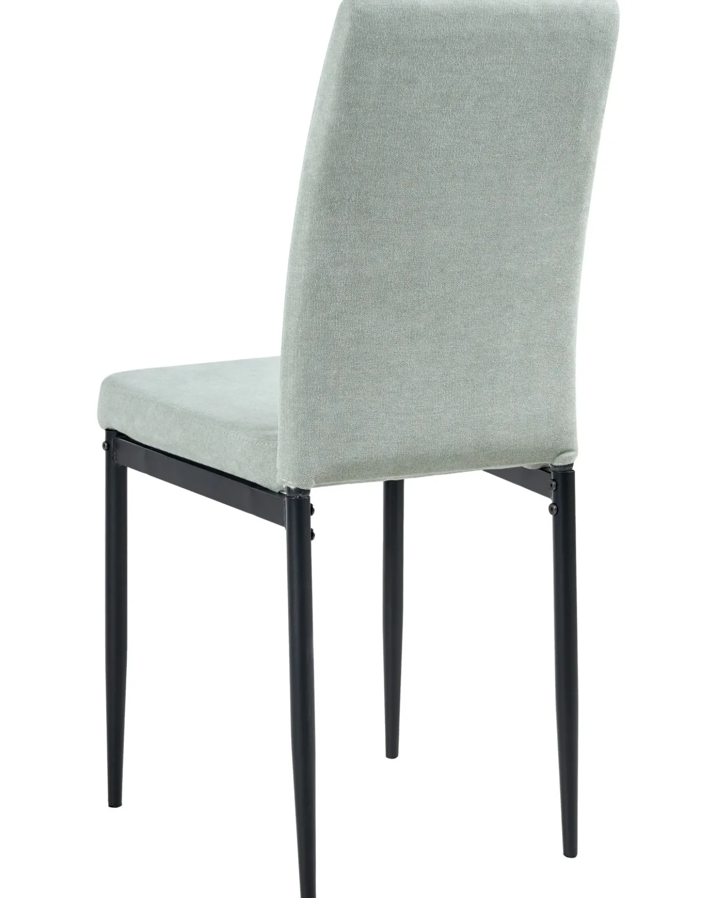 Set di 4 sedie da pranzo RINER Tessuto Verde chiaro