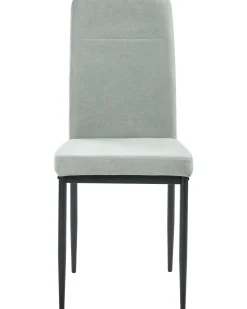 Set di 4 sedie da pranzo RINER Tessuto Verde chiaro